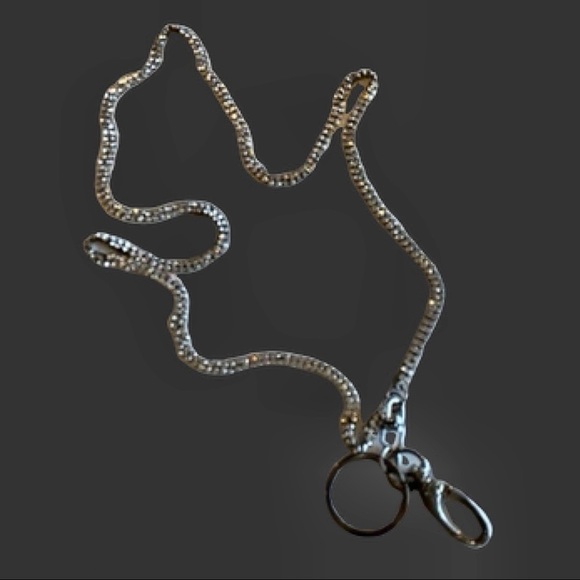 A Classy Closet 4 U Boutique Accessories - Sparkling Rhinestone ID Key Holder Lanyard